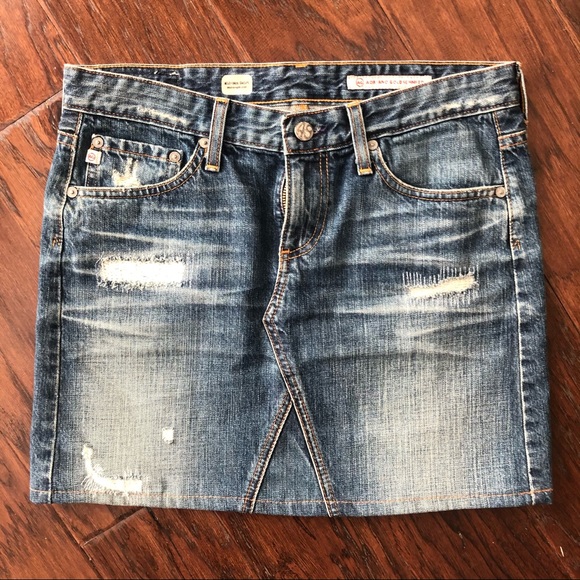 Ag Adriano Goldschmied Dresses & Skirts - Y2K 90’s AG Mid-box skirt denim jean mini skirt